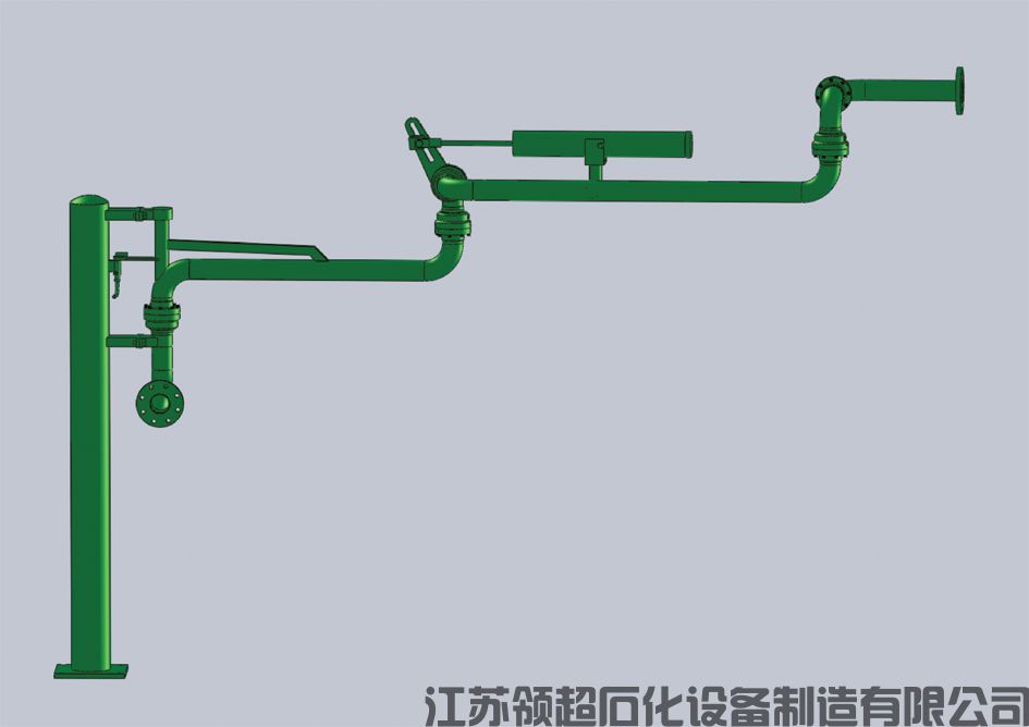 湖南长沙客户定制采购的一批甲醇装卸鹤管（AL2503型汽车底部装卸鹤管）已通过物流发往使用现场(图1)