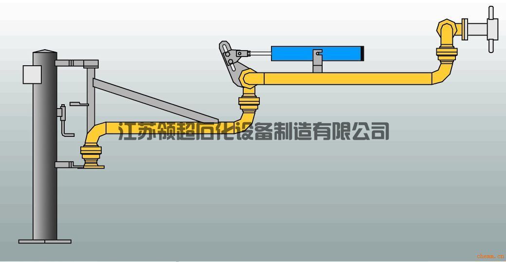 新疆轮台客户定制采购的AL2503底部装卸鹤管，已发往使用现场(图1)